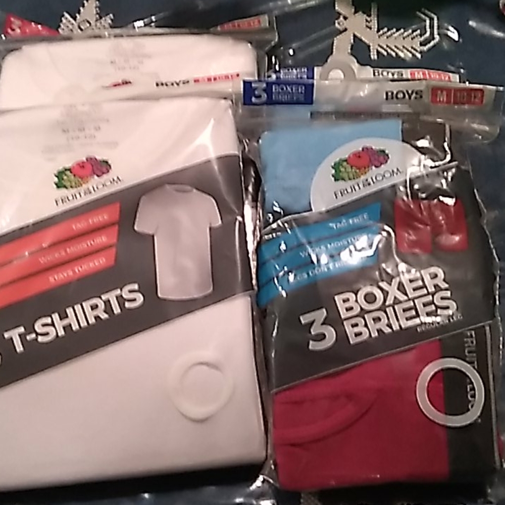 Boys under t-shirts and boxer briefs